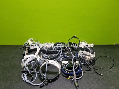 Job Lot of Various Headlights Including R.Wolf, Karl Storz and EFF with Light Guide Cable