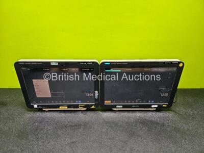 2 x Philips IntelliVue MX800 Touch Screen Patient Monitors (Both Power Up) *c*