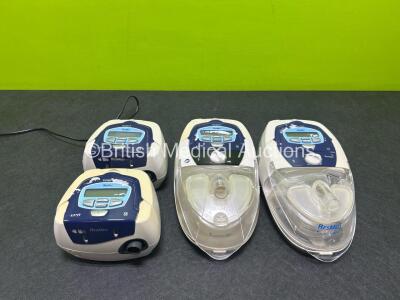 4 x ResMed AutoSet Spirit S8 CPAP Units with 2 x Humidifiers (All Power Up) *SN 20070467487 / 20070467395 / 20100369438 / 20110356404*