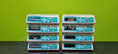 8 x B.Braun Infusomat Space Infusion Pumps (All Power Up with Stock Power Supply - Stock Power Supply Not Included, 1 x Damaged Power Connector, 1 x Error and 1 x Faulty Screen - See Photo) *SN 72222 / 72254 / 72034 / 72321 / 72240 / 72199 / 71832 / 72318