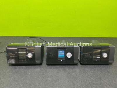 3 x ResMed Airsense 10 Autoset CPAPs (All Power Up, 1 x Missing Humidifier Chamber) *SN 23191100728 / 23183063563 / 3231324599*