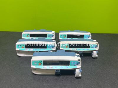 Job Lot Including 1 x Alaris PK MKIII Syringe Pump, 4 x Carefusion Alaris PK Syringe Pumps (2 x Power Up, 3 x Draw Power)