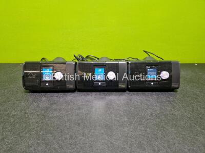 3 x ResMed Airsense 10 Autoset CPAPs (All Power Up) with 3 x Power Supplies *SN 23203329967 / 23212775028 / 23221008754*