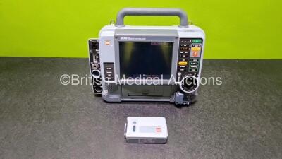 Medtronic Physio-Control 12-Lead Lifepak 15 Monitor / Defibrillator *Mfd 2012* Ref 99577-000674, P/N V15-2-001021 with Pacer, CO2, SPO2, NIBP, ECG, P1, P2, Printer and Auxiliary Power Options and 2 x Flat Li-Ion Batteries (Powers Up with Stock Battery - S - 2