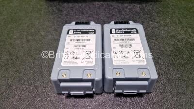 Medtronic Physio-Control 12-Lead Lifepak 15 Monitor / Defibrillator *Mfd 2012* Ref 99577-000674, P/N V15-2-001021 with Pacer, CO2, SPO2, NIBP, ECG, P1, P2, Printer and Auxiliary Power Options and 2 x Flat Li-Ion Batteries (Powers Up with Stock Battery - S - 13