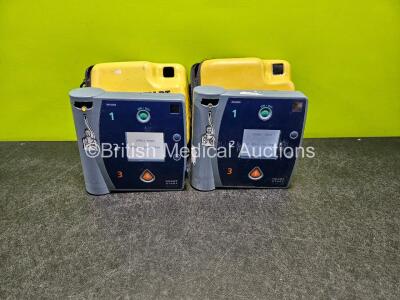 2 x Philips Heartstart FR2+ Defibrillators (Both Power Up with Stock Power Supply Stock Power Not Included) in Case