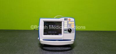 Zoll R Series Plus Defibrillator / Monitor (Powers Up and No Battery - See Photo) Including Pacer, CO2, ECG, SpO2 and Printer Options with 1 x Paddle Lead, 1 x 3 Lead ECG Lead and 1 x SpO2 Leads