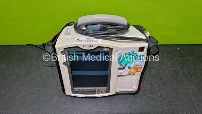 Philips Heartstart MRx Defibrillator (Powers Up with Stock Power Supply - Stock Power Supply Not Included) Including ECG and Printer Options with 1 x Paddle Lead *SN US00204866* - 2