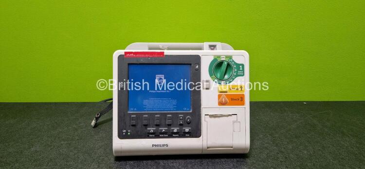 Philips Heartstart XL+ Defibrillator (Powers Up and No Battery - See Photo) Including ECG and Printer Options *SN US71514636*