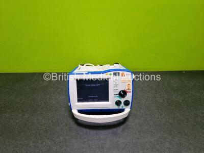 Zoll R Series ALS Defibrillator / Monitor (Powers Up) Including Pacer, ECG and Printer Options with 1 x Paddle Lead *SN AF13B027335*