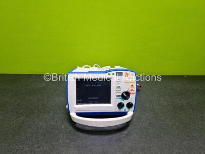 Zoll R Series ALS Defibrillator / Monitor (Powers Up) Including Pacer, ECG and Printer Options with 1 x Paddle Lead *SN AF13C028190*