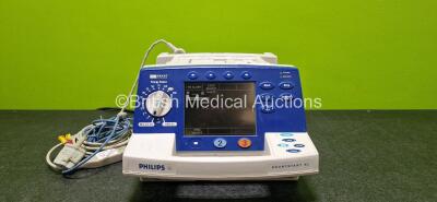 Philips Heartstart XL Smart Biphasic Defibrillator (Powers Up and No Battery - See Photo) Including Pacer, ECG and Printer Options