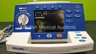 Philips Heartstart XL Smart Biphasic Defibrillator (Powers Up and No Battery - See Photo) Including Pacer, ECG and Printer Options - 3