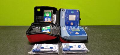 2 x Philips HeartStart FR2+ Defibrillators with 4 x LiMnO2 Batteries *Install Before 1 x 2021, 1 x 2022, 1 x 2026 & 1 x 2029* in Carry Cases (Both Power Up)