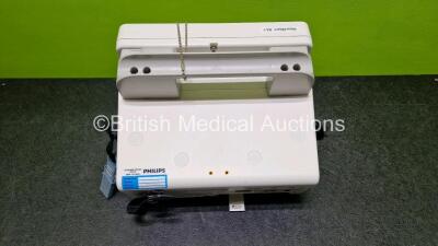 Philips Heartstart XL+ Defibrillator (Powers Up) Including ECG and Printer Options with Paddle Lead, 3 Lead ECG Lead and Li-Ion Battery - 9