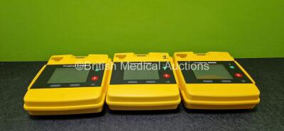 3 x Coretec Trainer 1000 Defibrillators (Untested Due to No Battery and 1 x Mark on Screen - See Photo)