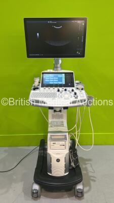 GE Logiq S7 Expert Flat Screen Ultrasound Scanner Ref R3 *S/N LS7000058* **Mfd 2016** Software Version R3 Software Revision 0.2 with 2 x Transducers / Probes (C1-5-D Ref 5261135 *Mfd 2016* and ML6-15 Ref 536783 *Mfd 2016* and Sony UP-D898 Digital Graphic - 4