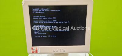 Hitachi EUB-7000HV Ultrasound Scanner *S/N KE16955003* **Mfd 2010** with Sony UP-897MD Video Graphic Printer (Powers Up and Faulty Screen / Line in Screen - See Photo) *HDD Removed* *Asset No. 323928* - 7