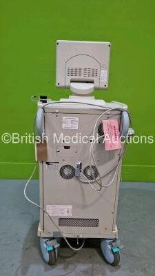 Hitachi EUB-7000HV Ultrasound Scanner *S/N KE16955003* **Mfd 2010** with Sony UP-897MD Video Graphic Printer (Powers Up and Faulty Screen / Line in Screen - See Photo) *HDD Removed* *Asset No. 323928* - 12