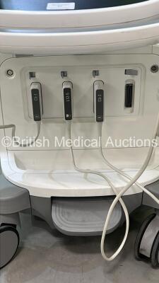 Philips Epiq 5G Flat Screen Ultrasound Scanner Ref 989605408541 *S/N US814C0506* **Mfd 2014** SVC HW A.0 Software Version 1.5.6.850 with 3 x Transducer / Probes (C5-1 / C9-2 / L12-5) (Powers Up) ***CD117*** - 4