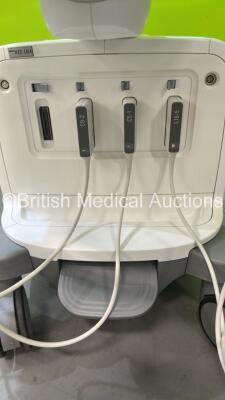 Philips Epiq 5G Flat Screen Ultrasound Scanner Ref 989605408541 *S/N USN14C0363* **Mfd 2014** SVC HW A.0 Software Version 1.8.6.152 with 3 x Transducer / Probes (C5-1 / C9-2 / L18-5) (Powers Up) ***CD115*** - 4