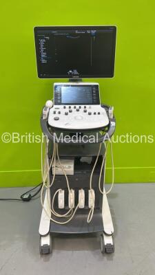 Samsung WS80A Elite Flat Screen Ultrasound Scanner *S/N S0ZKM3HH900004P* ** Mfd 2016** Software Version 4.02.00.3001 with 4 x Transducers / Probes (V5-9 / CV1-8A *Mfd 2016* / CA1-7A *Mfd 2020* and CA3-10A *Mfd 2016*) and Mitsubishi P95 Printer (Powers Up 