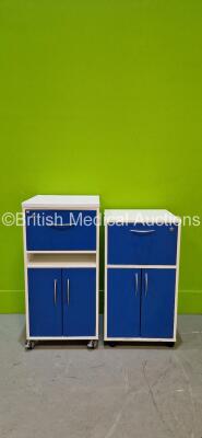 2 x Unknown Lockable Cabinets (Both Missing Keys)