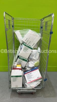 Cage Of Mixed Consumables Including Bandages, Low Profile Bioresorbable Coated Permanent Mesh and Monocryl Plus Antibacterial (Out Of DATE) (Cage Not Included)