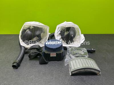 Job Lot Including 1 x Easiair Blower Unit, 2 x Easiair Masks with 2 x Hoses and 2 x Easiair Filters