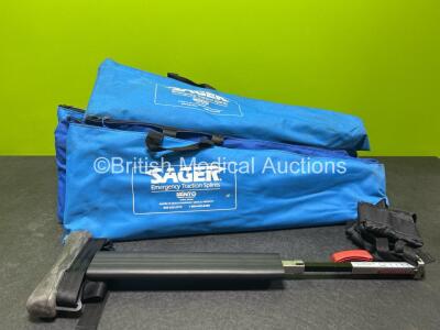 11 x Sager Emergency Traction Splints