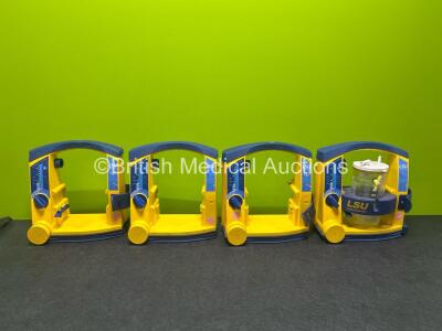 4 x Laerdal LSU Suction Units with 1 x Suction Cup (All Power Up)