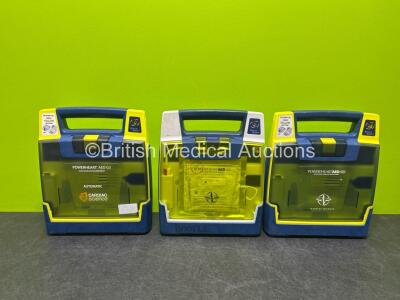 3 x Cardiac Science Powerheart AED G3 Automated External Defibrillator