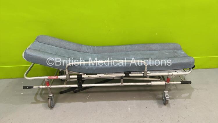 Ferno Falcon 3 Hydraulic Ambulance Stretcher with Mattress (Hydraulics Tested Working)