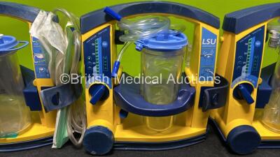 4 x Laerdal LSU Suction Unit with Suction Cups (All Power Up) - 3