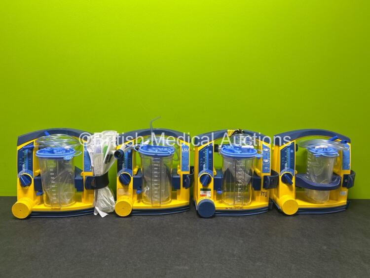 4 x Laerdal LSU Suction Unit with Suction Cups (All Power Up)