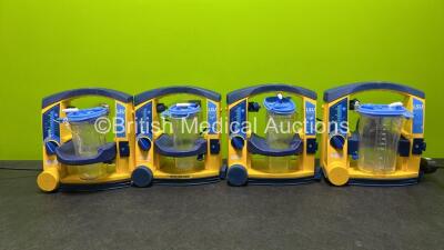 4 x Laerdal Suction Units with Cups (All Power Up, All Damaged Casing) *78440965741 / 78241468804 / 78111971333 / 78170896031*