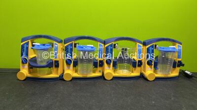 4 x Laerdal Suction Units with Cups (All Power Up, All Damaged Casing) *78261469310 / 78342091885 / 78391472724 / 78111182084*