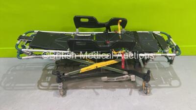 Ferno Pegasus Hydraulic Ambulance Stretcher (Hydraulics Tested Working - Damaged Plastic Trim - See Pictures) *S/N PEG-1040* - 2