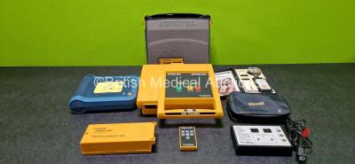 Job Lot Including Laerdal Heartstart FRx Trainer Defibrillator (Powers Up), 1 x Medtronic Physio-Control Lifepak 500T AED Training System with 2 x Training Batteries and 2 x Remotes, 1 x Symbio PaceMate Unit and 1 x CPR Plus Cardiac Compression Monitor