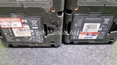 2 x Philips Heartstart FR3 Defibrillators (Both Power Up) with 2 x LiMnO2 Batteries *Install Before 2027 / 2024* **SN C15C00401 / C15C00123** - 4