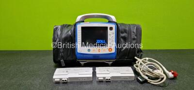 Zoll X Series Monitor/Defibrillator Application Version 02.36.21.00 Including Pacer, ECG, SPO2, NIBP, CO2 and Printer Options with 1 x Paddle Lead and 2 x Sure Power II Li-Ion Batteries *Both Flat* (Powers Up with Stock Battery - Stock Battery Not Include