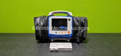 Zoll X Series Monitor/Defibrillator Application Version 02.34.05.00 Including Pacer, ECG, SPO2, NIBP, CO2 and Printer Options with 2 x Sure Power II Li-Ion Batteries *1 x Flat* (Powers Up, Scratched Screen and Passes Self Test - See Photo) *SN AR16D018885