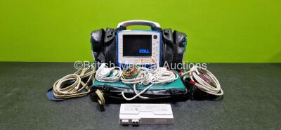 Zoll X Series Monitor/Defibrillator Application Version 02.34.05.00 Including ECG, SPO2, NIBP, CO2 and Printer Options with 1 x Fingertip Sensor, 1 x 6 Lead ECG Lead, 1 x 4 Lead ECG Lead, 1 x Hose with Cuff, 1 x Paddle Lead and 2 x Sure Power II Li-Ion Ba