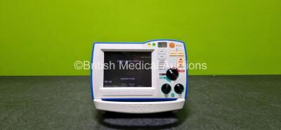 Zoll R Series ALS Defibrillator / Monitor (Powers Up, Cracked Dial and No Battery - See Photo) Including Pacer, ECG and Printer Options with 1 x Paddle Lead *SN AF11J018450*