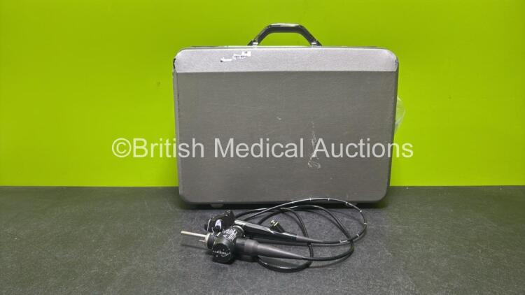 Olympus BF-1T260 Video Bronchoscope in Case - Engineer's Report : Optical System - No Fault Found, Angulation - No Fault Found, Insertion Tube - No Fault Found, Light Transmission - No Fault Found, Channels - No Fault Found, Leak Check - No Fault Found, O