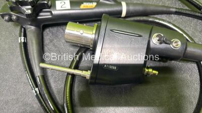 Pentax EC34-I10F Video Colonoscope in Case - Engineer's Report : Optical System - Unable to Check, Angulation - Play Evident, To Be Adjusted, Insertion Tube - No Fault Found, Light Transmission - No Fault Found, Channels - No Fault Found, Leak Check - No - 4