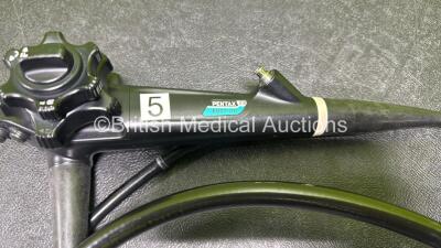 Pentax EG27-I10 Video Gastroscope in Case - Engineer's Report : Optical System - Unable to Check, Angulation - Strained, Insertion Tube - Worn and Kinked, Light Transmission - No Fault Found, Channels - No Fault Found, Leak Check - No Fault Found *A110266 - 3