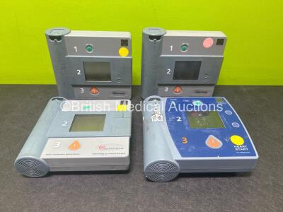 Job Lot Including 1 x Heartstream Semi Automatic Defibrillator, 2 x Laerdal Heartstart Semi Automatic Defibrillators, 1 x Philips Heartstart Defibrillator