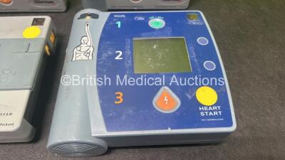 Job Lot Including 1 x Heartstream Semi Automatic Defibrillator, 2 x Laerdal Heartstart Semi Automatic Defibrillators, 1 x Philips Heartstart Defibrillator - 4