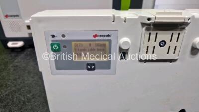 GS Corpuls3 Slim Defibrillator Ref : 04301 (Powers Up) with Corpuls Patient Box Ref : 04200 (Powers Up) with Pacer, Oximetry, ECG-D, ECG-M, CO2, CPR, NIBP and Printer Options with 4 and 6 Lead ECG Leads, CO2 Cable, CPR Sensor, Hose, SpO2 Cable, TG-121T Ca - 8